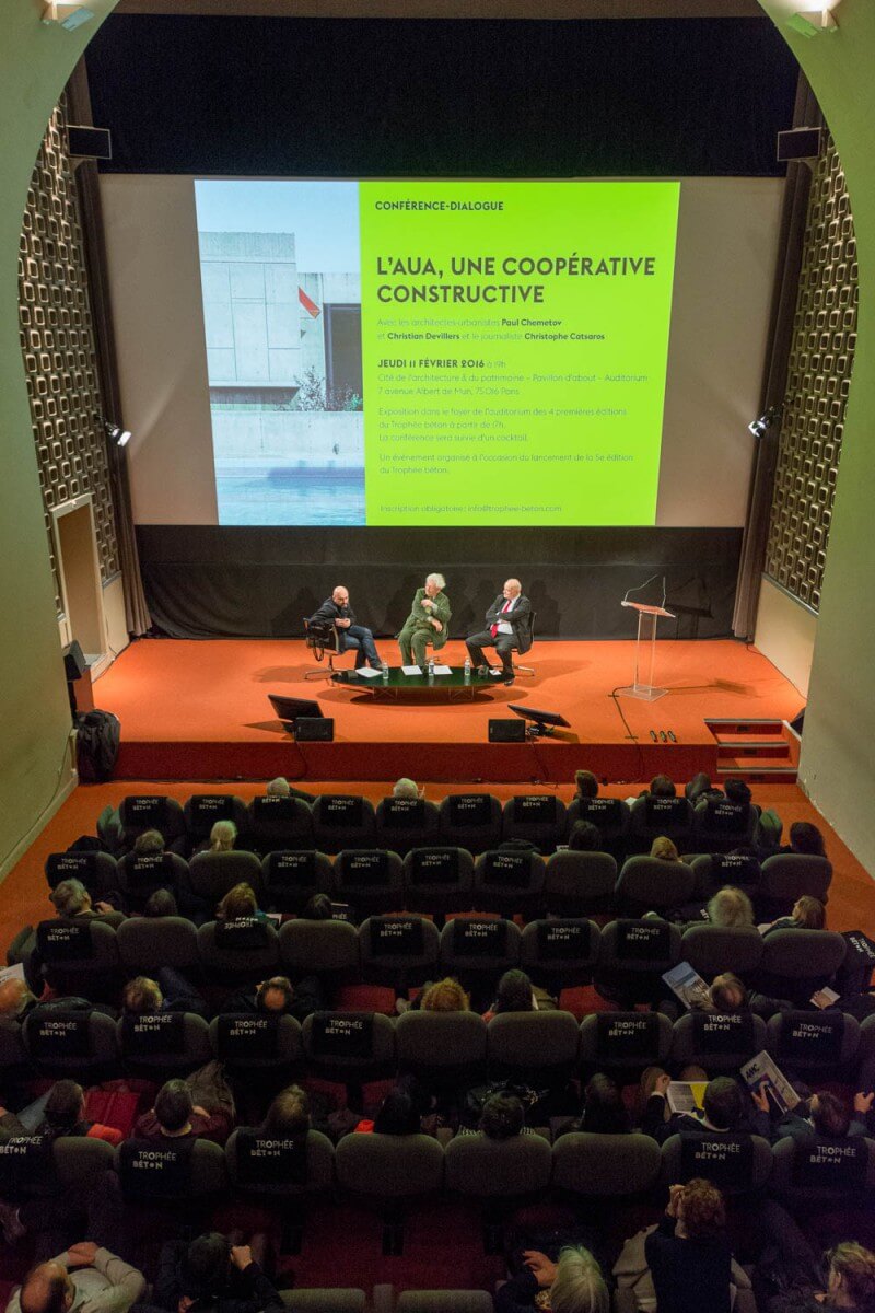Lancement de la 5e édition du Trophée béton / Conférence L'AUA : une coopérative constructive
