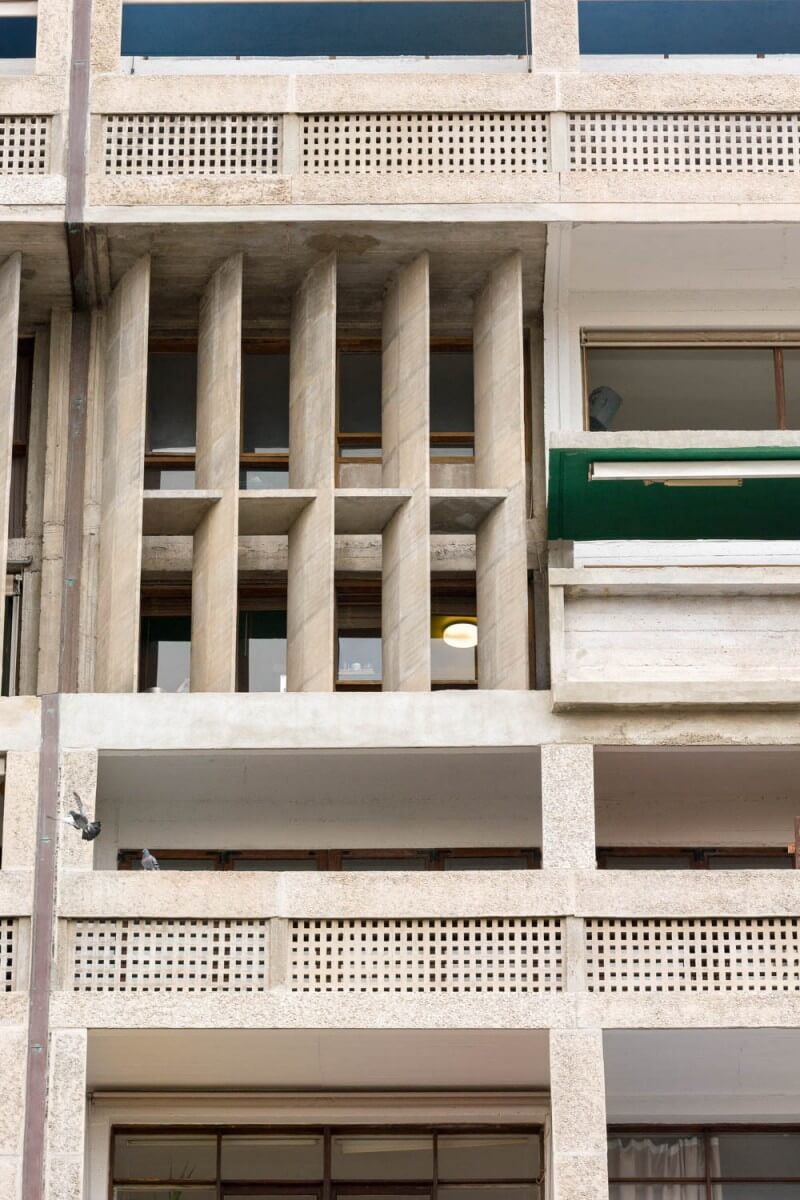 Visite de l'unité d'habitation de Marseille Le Corbusier avec Jacques Sbriglio