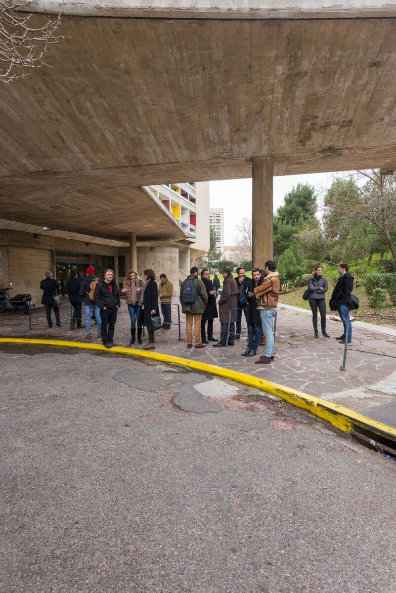 Visite de l'unité d'habitation de Marseille Le Corbusier avec Jacques Sbriglio