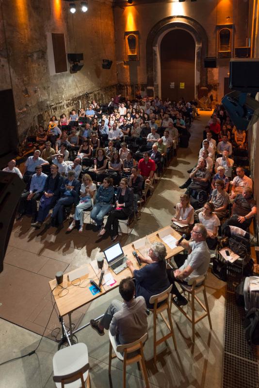 Snøhetta, Scape Architecture - SRA Architectes, et l’entreprise AAB  |  Ateliers 2/3/4/ - Christine Edeikins et Jean Mas - Delta Préfabrication, Romain Taïeb, Vinci Construction le 15 juin 2017, Maison de l’architecture IDF 