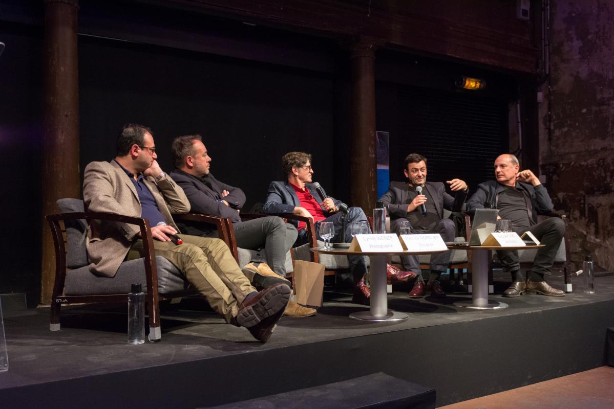 Cyrille Weiner,Patrick Norguet, Philippe Trétiack, Eric Lapierre et Marc Barani - Conférence "Du brutalisme à la décoration : béton, le grand écart"