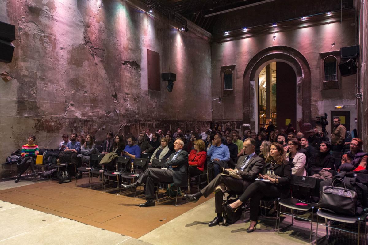 Conférence de Manuelle Gautrand, le 14 février à la Maison de l'architecture Île-de-France à Paris - Photo : Écliptique / Laurent Thion