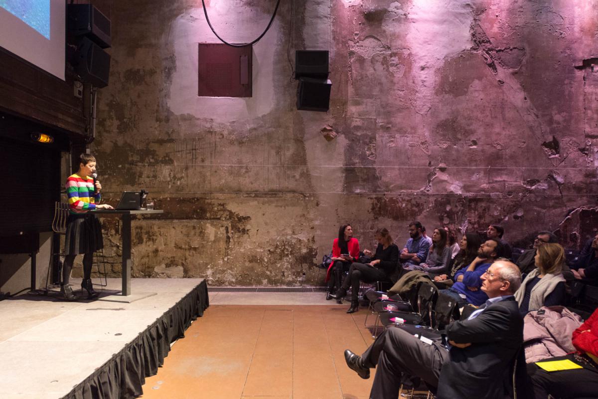 Conférence de Manuelle Gautrand, le 14 février à la Maison de l'architecture Île-de-France à Paris - Photo : Écliptique / Laurent Thion