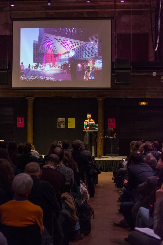 Conférence de Manuelle Gautrand, le 14 février à la Maison de l'architecture Île-de-France à Paris - Photo : Écliptique / Laurent Thion