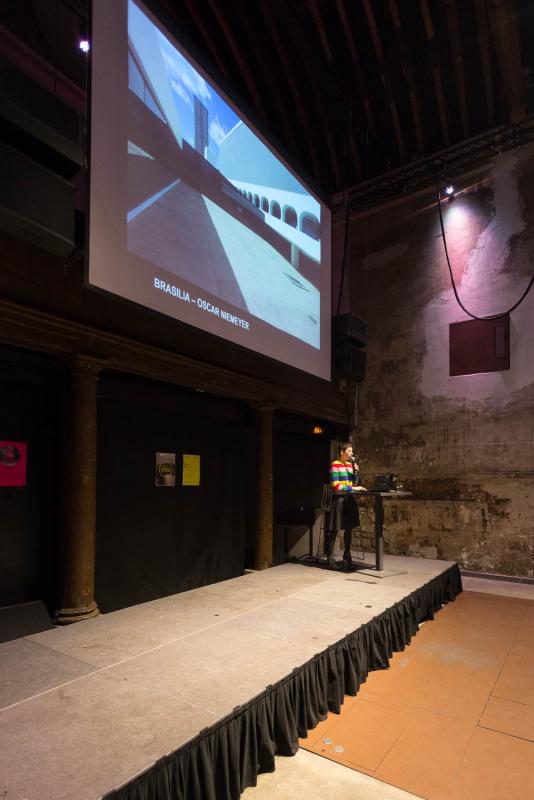 Conférence de Manuelle Gautrand, le 14 février à la Maison de l'architecture Île-de-France à Paris - Photo : Écliptique / Laurent Thion