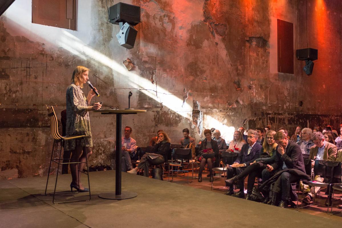 Conférence de Christian de Portzamparc, le 6 juin 2019 à la Maison de l'architecture Île-de-France à Paris - Photo : Écliptique / Laurent Thion