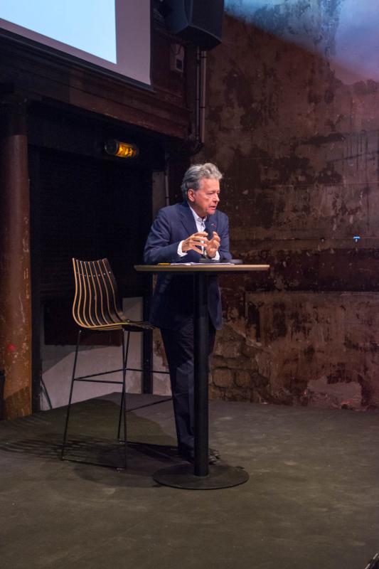 Conférence de Christian de Portzamparc, le 6 juin 2019 à la Maison de l'architecture Île-de-France à Paris - Photo : Écliptique / Laurent Thion