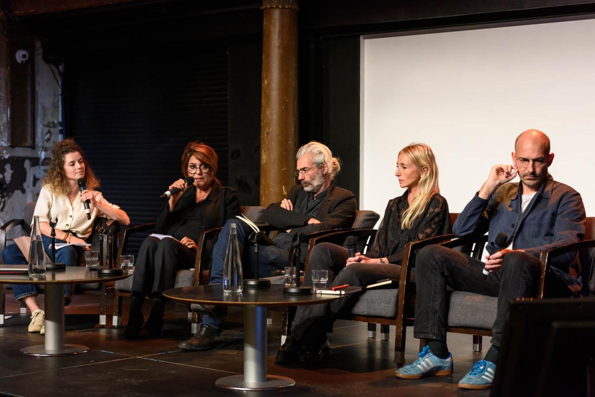Table ronde de lancement du 4e Trophée béton Pro, le 5 octobre 2023 à la Maison de l'architecture Île-de-France à Paris - Photo : Écliptique / Laurent Thion